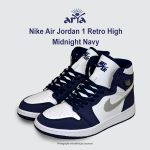 کتونی نایک جردن 1 ساقدار میدنایت سرمه‌ای سفید | Nike Air Jordan 1 High Midnight Navy